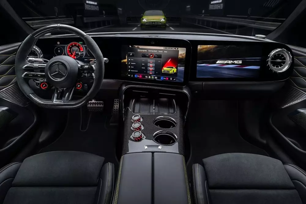 Mercedes-AMG GT 4-Door Coupe trình làng, từ bỏ động cơ xăng V8, cạnh tranh Porsche Taycan - Ảnh 7. Mercedes-AMG GT 4-Door Coupe trình làng, từ bỏ động cơ xăng V8, cạnh tranh Porsche Taycan - Ảnh 7.