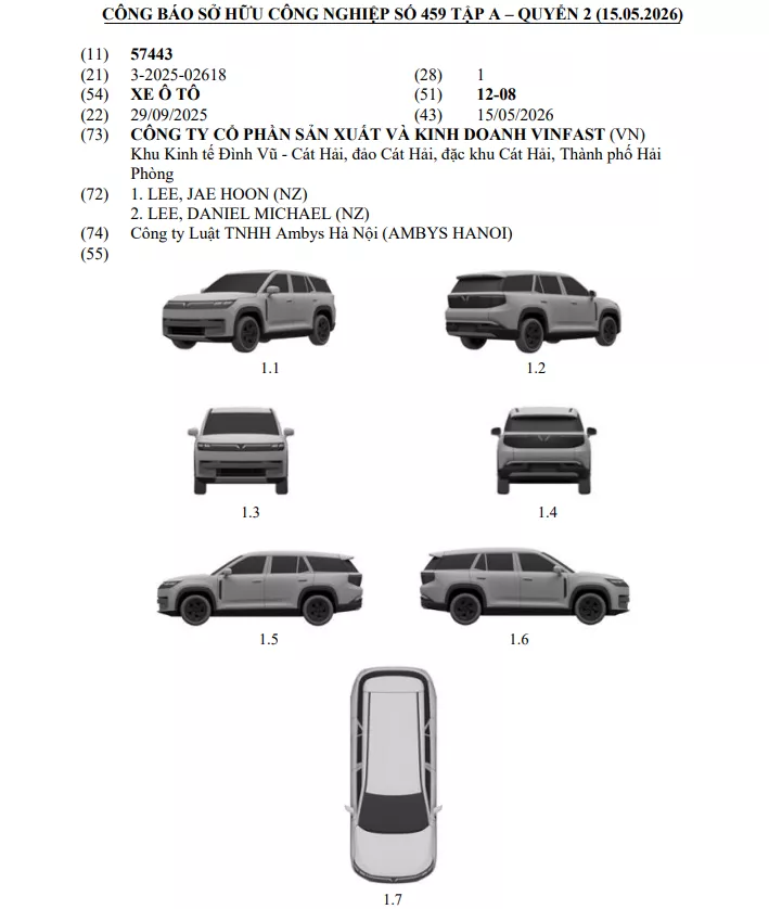 Mẫu SUV thứ ba với thiết kế phá cách, từ bỏ hoàn toàn ngôn ngữ thiết kế đặc trưng của dòng VF hiện hành..