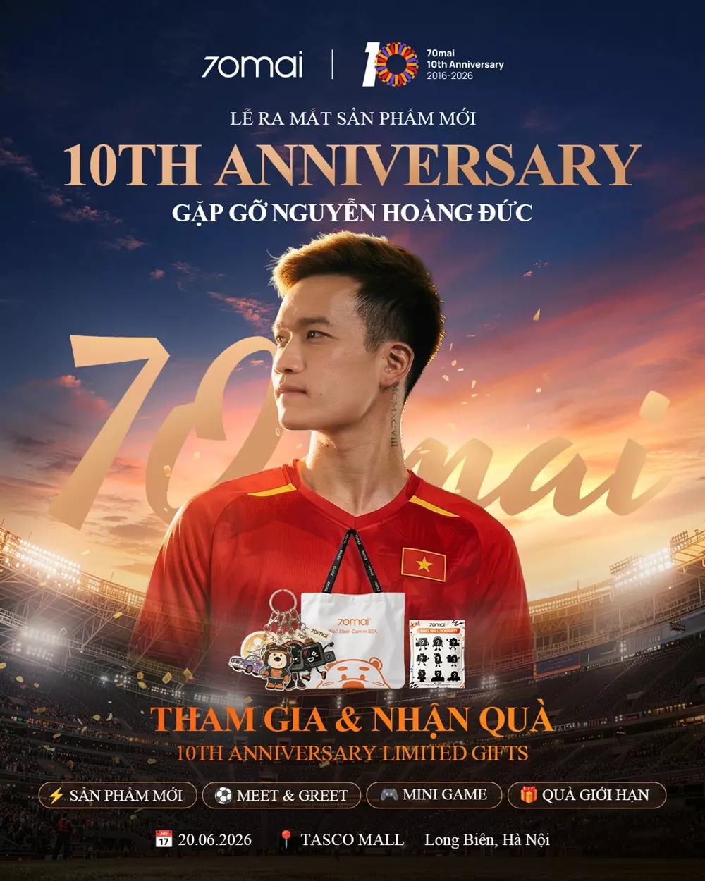 70mai kỷ niệm 10 năm thành lập, ra mắt A810 Lite và chuỗi hoạt động tri ân 70mai kỷ niệm 10 năm thành lập, ra mắt A810 Lite và chuỗi hoạt động tri ân