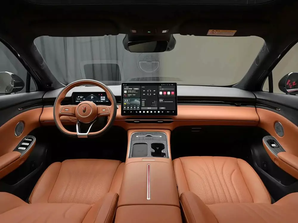 hongqi-h7-2-d209 Hongqi H7 thế hệ mới chính thức trình làng, chạy 240 km không tốn xăng - Ảnh 5.