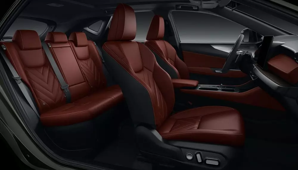 lexus-nx-2027-7-6505 Nội thất của Lexus NX 2027 bọc da màu đỏ