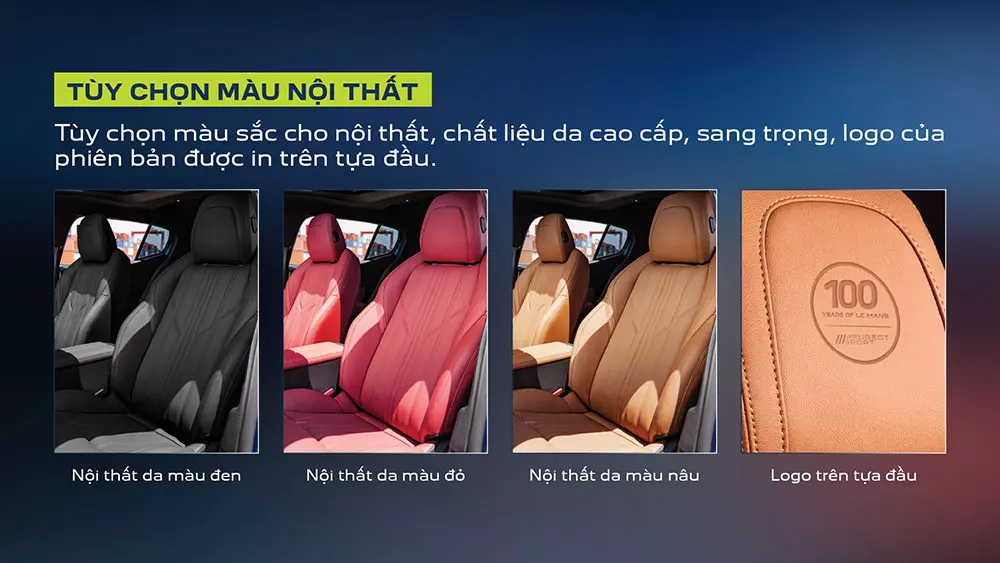 peugeot-408-sport-edition-6-44e1 Tùy chọn phối màu nội thất da kết hợp logo được dập nổi trên tựa đầu ghế của Peugeot 408 Sport Edition