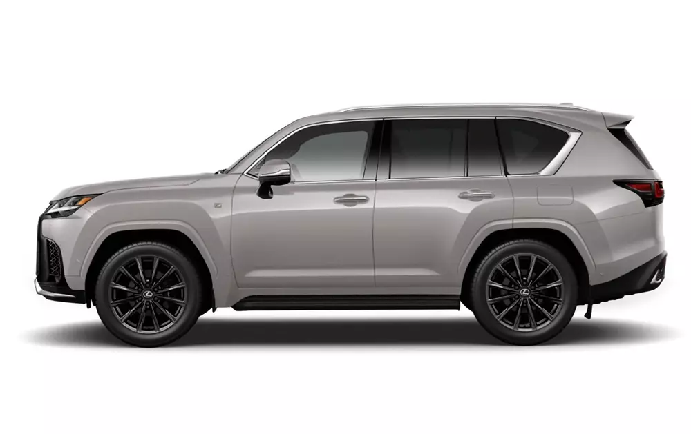 Lexus LX F Sport còn sở hữu bộ mâm 22 inch sơn đen